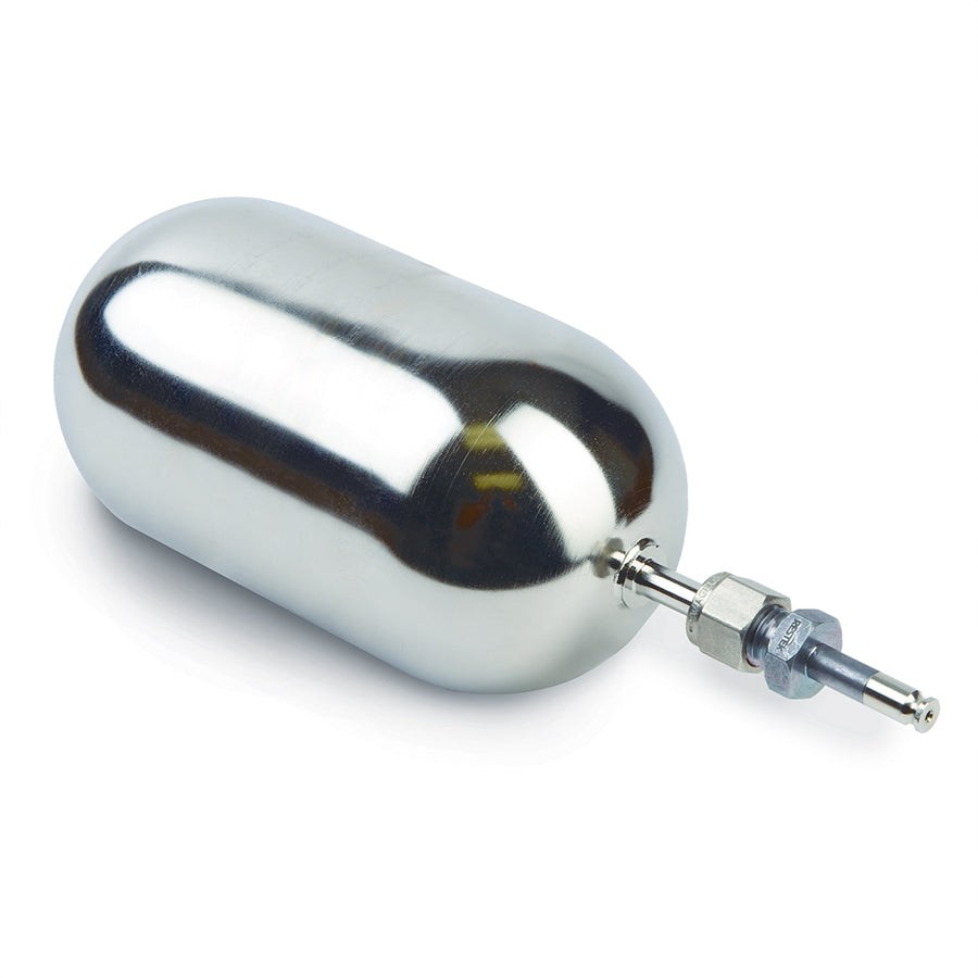 Miniature Canister 400cc Siltek with male Siltek-Treated RAVEqc Quick-Connect Fitting (cat.# 27368); A compatible female fitting, such as cat.# 27370 (sold separately) is required to complete the valve connection.