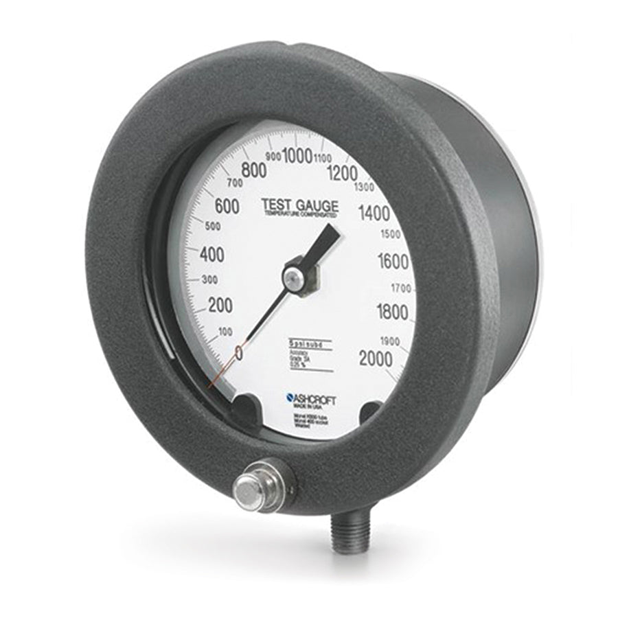 Test Gauge, Ashcroft, Analog, 6" diameter, 1/4" NPT, 30" Hg to 60 psi