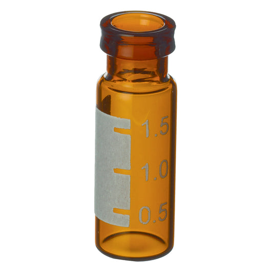 2.0 mL, 11 mm Crimp-Top Vials with Grad Marking Spot, Amber, 1,000/pk