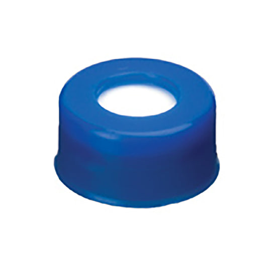 2.0 mL, 11 mm Poly Crimp-Top/Snap-Top Caps and PTFE/Silicone Septa, Blue, 1,000/pk