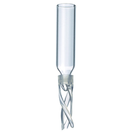 Vial Inserts, 50ul Glass w/Big Mouth Bottom Spring, For LO Crimp & Seal, 100/pk
