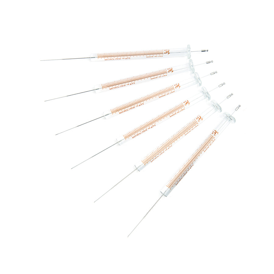 Syringe, Hamilton 75 (5uL/ASN/23s-26s/1.71"/Agilent), Standard Microliter for Agilent Autosampler, 6/pk
