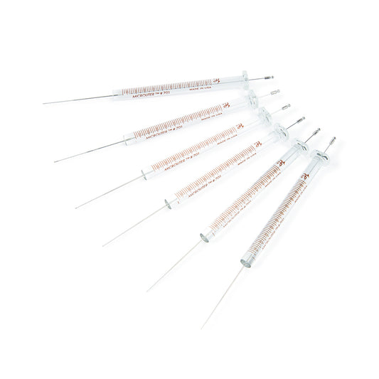 Syringe, Hamilton 701 (10uL/ASN/23s-26s/1.71"/Agilent), Standard Microliter for Agilent Autosampler, 6/pk