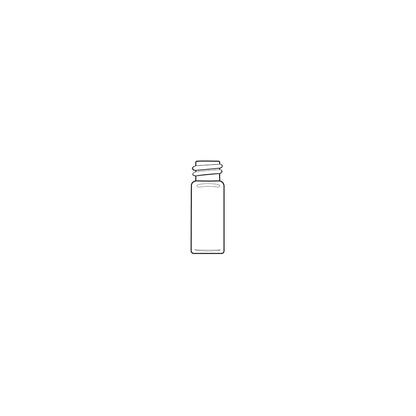 2.0 mL, 8 mm Screw-Thread Vials with Grad Marking Spot, Clear, 100/pk