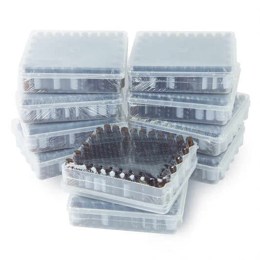 2.0 mL, 8 mm Screw-Thread Vials with Grad Marking Spot, Amber, 1,000/pk