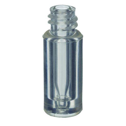 2.0 mL, 8 mm Screw-Thread Plastic Vials, with 100 μL Glass Insert, 100/pk