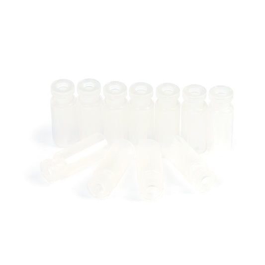 2.0 mL Crimp-Top Plastic Vial with 100 μL Polypropylene Insert, 1,000/pk