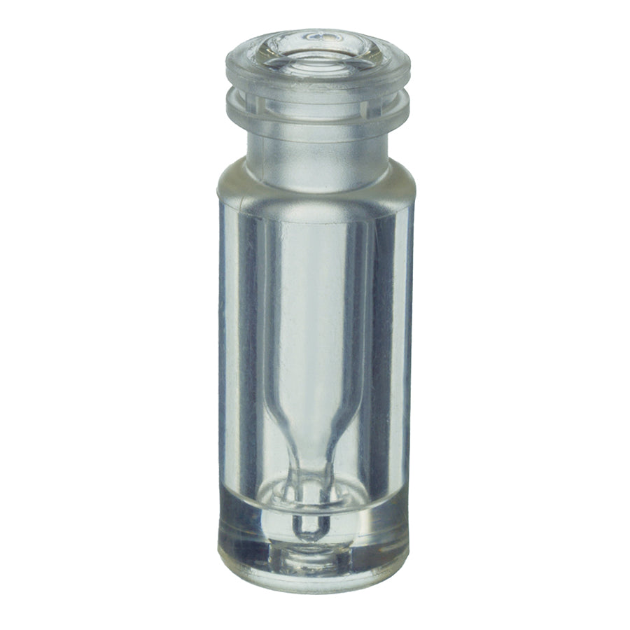 2.0 mL Crimp-Top Plastic Vial with 100 μL Glass Insert, 100/pk