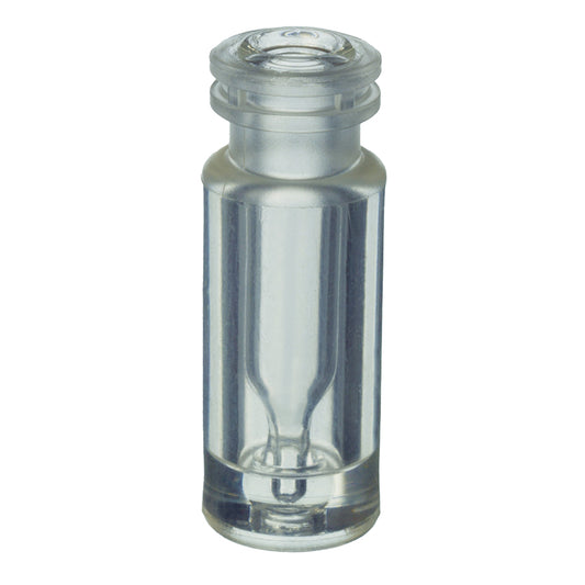 2.0 mL Crimp-Top Plastic Vial with 100 μL Glass Insert, 100/pk