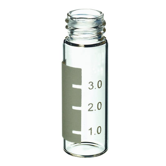 4.0 mL, 13 mm/425 WISP 48 Screw-Thread Step Vials with Grad Marking Spot, Clear, 100/pk