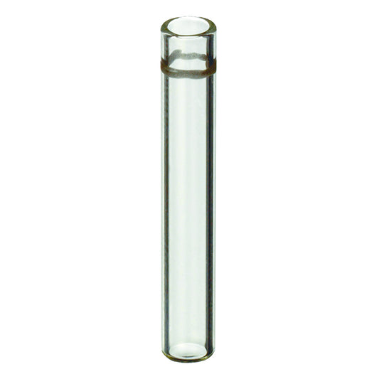 Vial Inserts, 250ul Glass Flat Bottom w/ID Ring, For SO Screw & Crimp, 1,000/pk