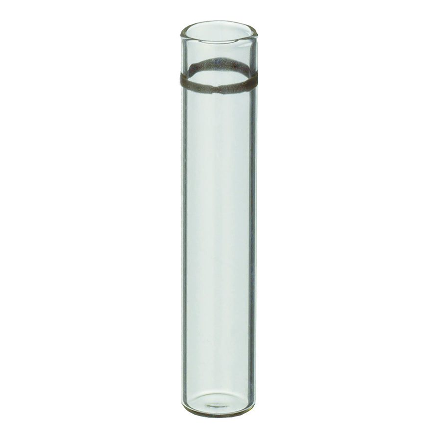 Vial Inserts, 350ul Glass Flat Bottom w/ID Ring, 100/pk