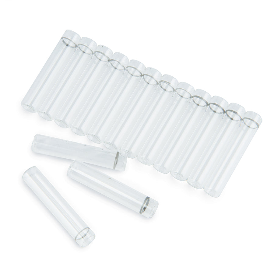 Vial Inserts, 350ul Glass Flat Bottom w/ID Ring, 1,000/pk