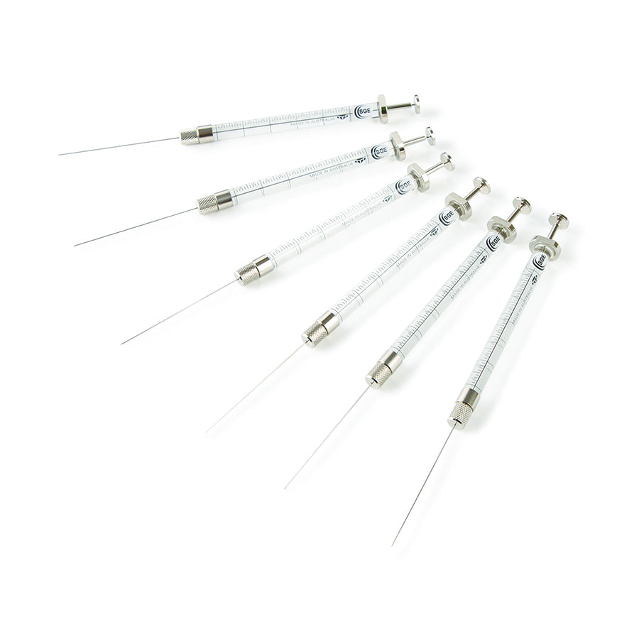 Syringe, SGE SK-10R (10uL/R/26/50mm/2pt), Manual Microliter w/Plunger Protection, 6/pk