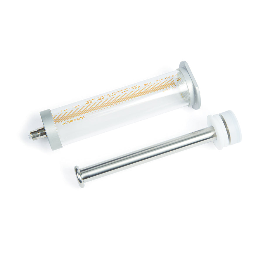 Syringe, Hamilton 1100 (100mL/TLL/without slots), PTFE Tip, Gas-Tight