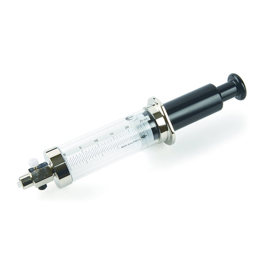 Syringe, SGE 25MDR-VLLMA-GT (25mL), Gas-Tight Fitted with Luer Lock Valve