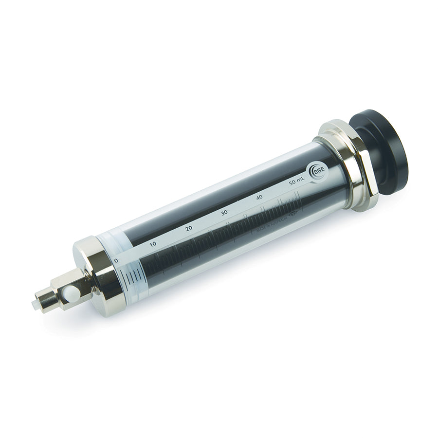 Syringe, SGE 50MR-VLLMA-GT (50mL), Gas-Tight Fitted with Luer Lock Valve