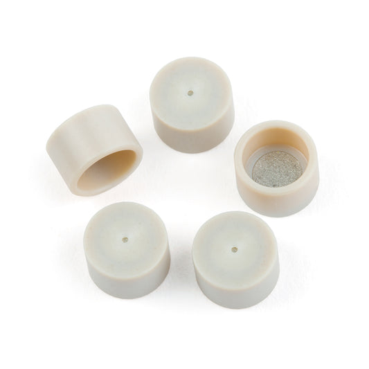 Cap Frit Filters, 4 mm 0.5um, for Trident Guard System, 5/pk