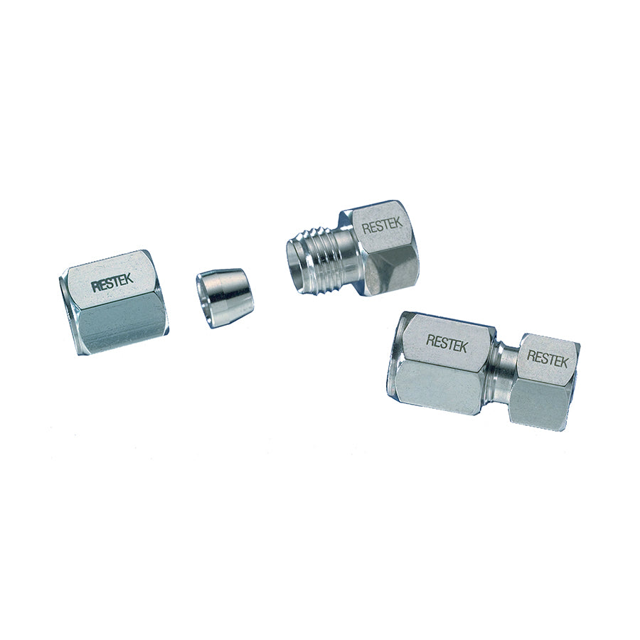 End-fitting 1/4" Flat, with flat bottom, compatible w/Valco & Parker fittings, for use on 1.0 - 3.0mm ID HPLC columns