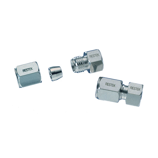 End-fitting 1/4" Flat, with flat bottom, compatible w/Valco & Parker fittings, for use on 1.0 - 3.0mm ID HPLC columns