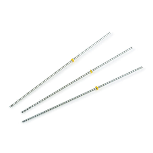 Capillary Tubing, SS, 1/16"OD x 0.007 ID x 10cm L, yellow, 3/pk