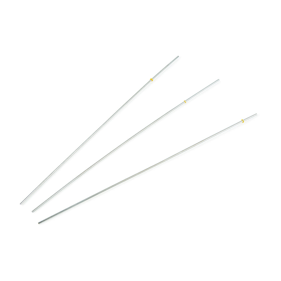 Capillary Tubing, SS, 1/16"OD x 0.007 ID x 20cm L, yellow, 3/pk