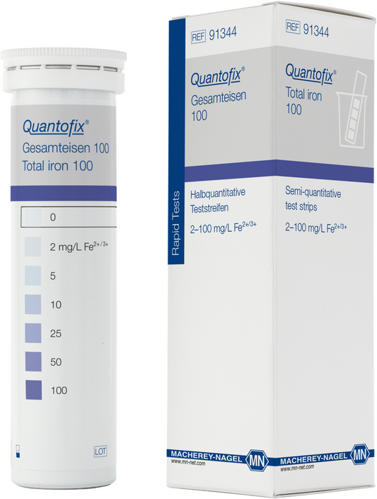 Semi-quantitative Test Strips QUANTOFIX Total Iron 100, 100/pk