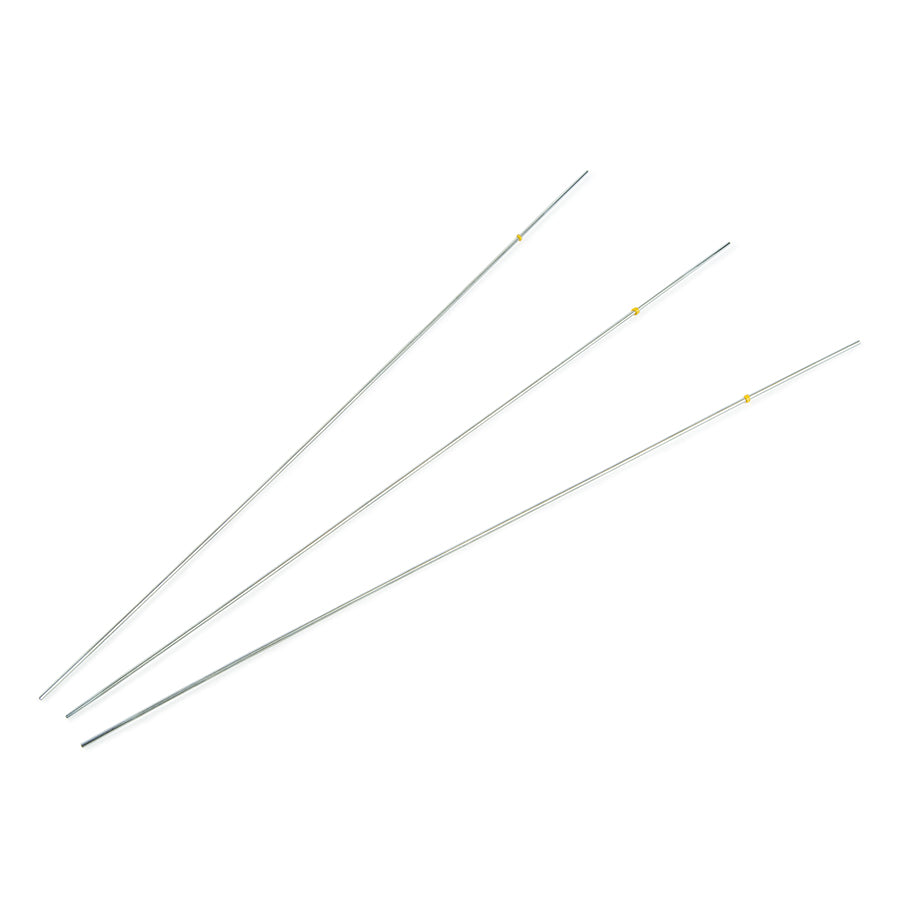 Capillary Tubing, SS, 1/16"OD x 0.007 ID x 30cm L, yellow, 3/pk