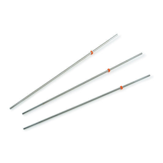 Capillary Tubing, SS, 1/16"OD x 0.02 ID x 10cm L, orange, 3/pk