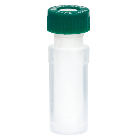 Filter Vials, 0.2um PTFE w/standard cap, Thomson SINGLE StEP nano, Green Cap, 100/pk