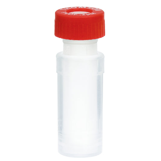 Filter Vials, 0.2um PVDF w/standard cap, Thomson SINGLE StEP nano, Red Cap, 100/pk