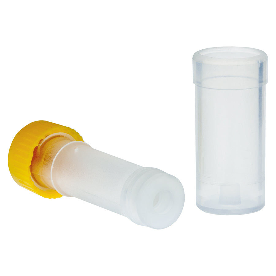 Filter Vials, 0.45um PVDF w/standard cap, Thomson SINGLE StEP nano, Yellow Cap, 100/pk