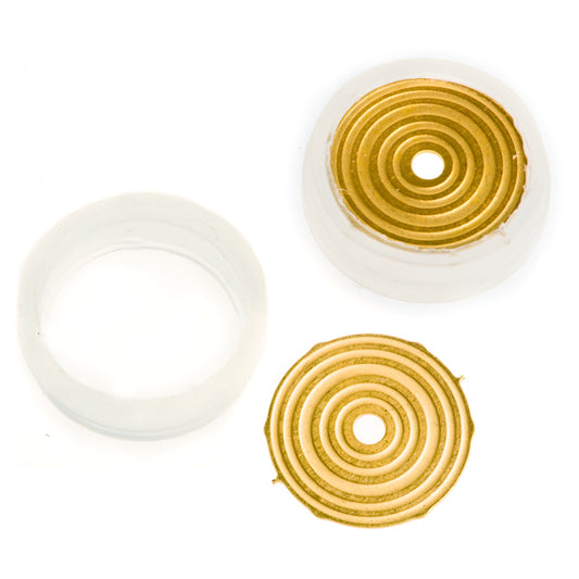 Gold Disk Seals & Caps for Agilent 1050, 1100, 1200, 1220, 1260, 1290, Replaces Restek# 25140, 2/pk