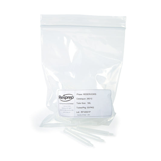 SPE Empty Tubes, 1 mL, polypropylene, 50/pk