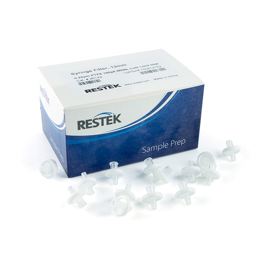 13 mm Syringe Filter, 0.22um, PTFE, white, 100/pk
