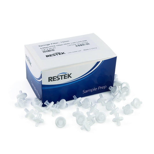 13 mm Syringe Filter, 0.45um, PTFE, white, 100/pk