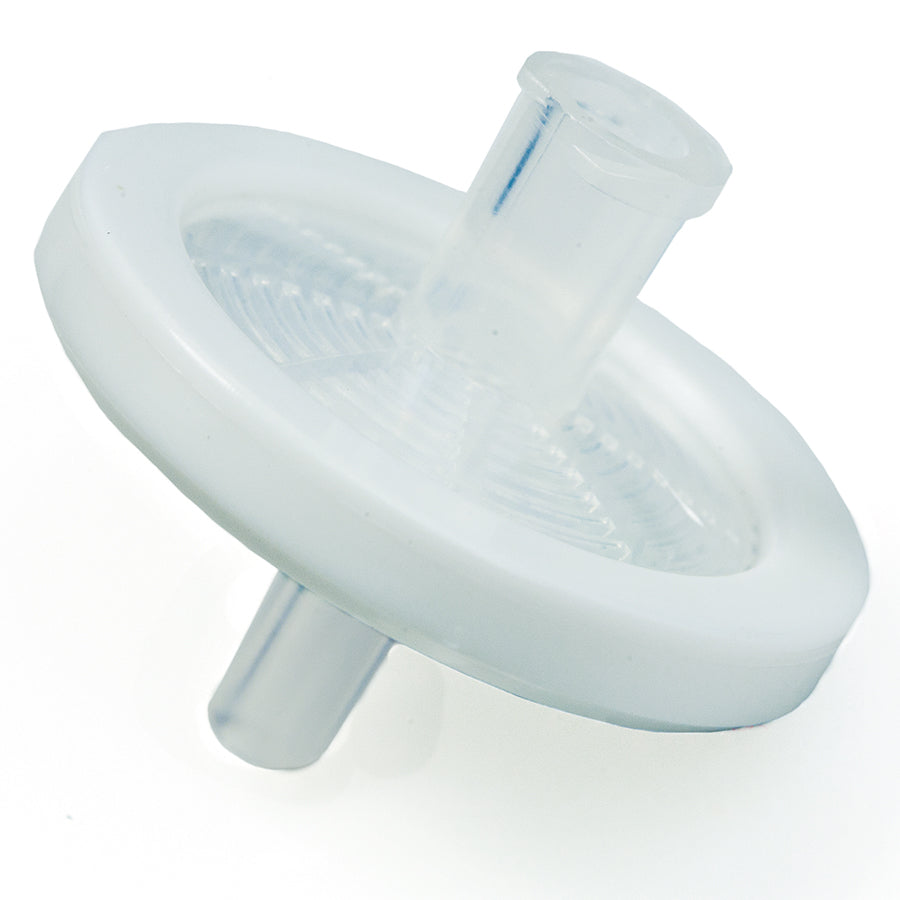 25 mm Syringe Filter, 0.22um, PTFE, white, 100/pk