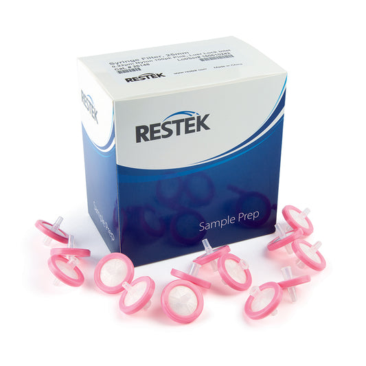 25 mm Syringe Filter, 0.22um, Nylon, pink, 100/pk