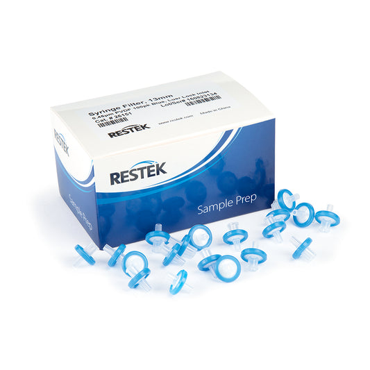 13 mm Syringe Filter, 0.45um, PVDF, blue, 100/pk