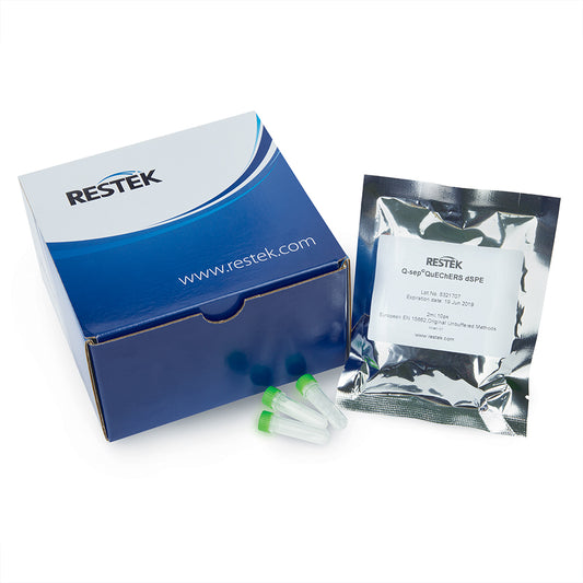 Q-sep QuEChERS dSPE 2 mL Centrifuge Tube, Contains 150mg MgSO4, 50mg C18-EC, 100/pk