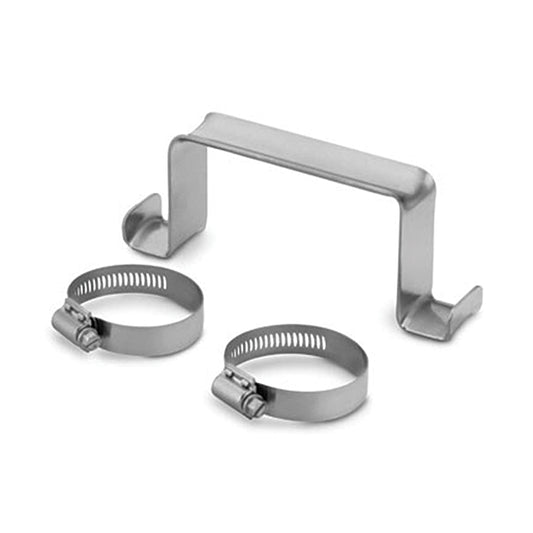 Sample Cylinder Carrying Handle, 304 SS for 3.5" & 4" OD Cylinders, Includes handle and two attachment rings
