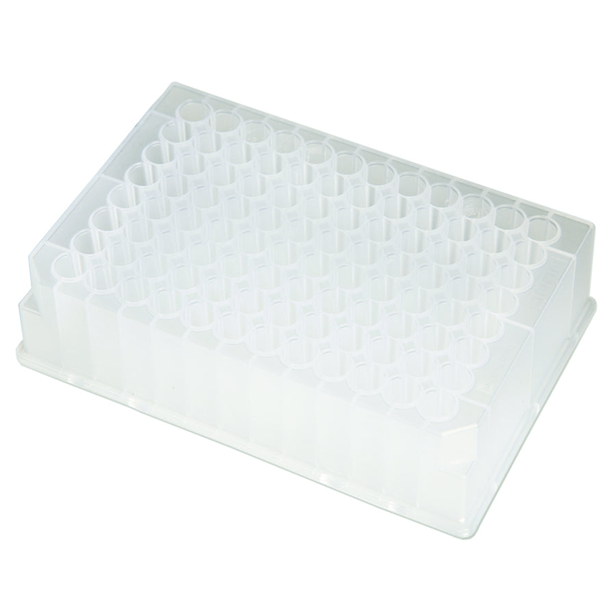 96-Well Plates, 1.3mL, Non-Sterile, Round Well, Round Bottom, Case of 50