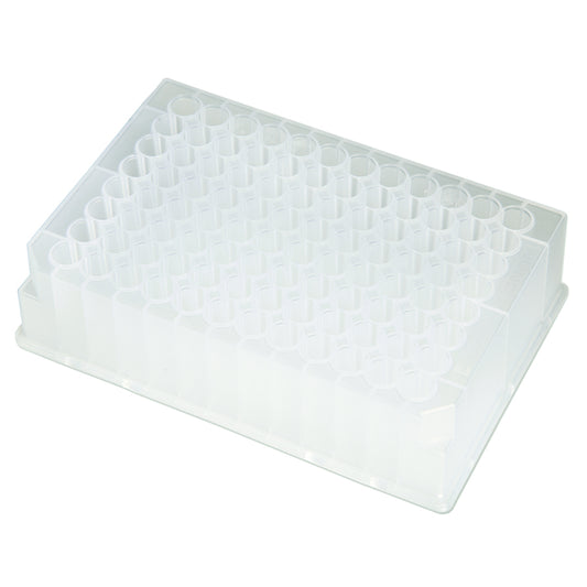 96-Well Plates, 1.3mL, Non-Sterile, Round Well, Round Bottom, Case of 50