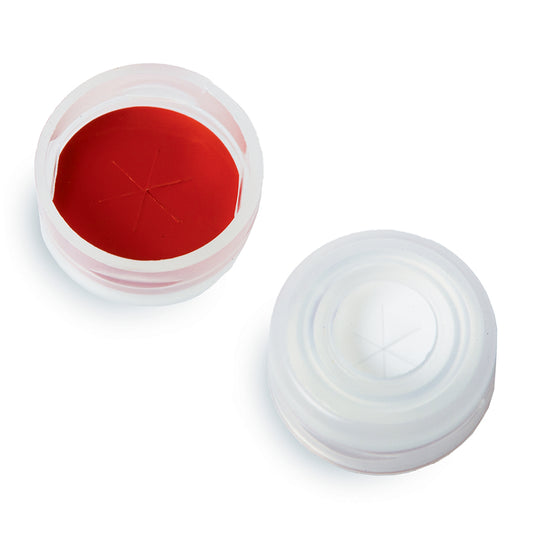 Snap Top Vial Caps, 11 mm, Clear, PTFE/Silicone with Starburst, 1, 000/pk