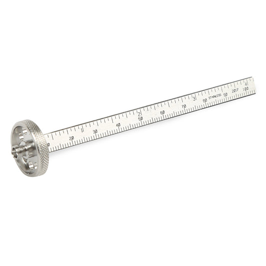 Finger-Tight Column Installation Gauge with Shimadzu-Style GC Inlet Fitting