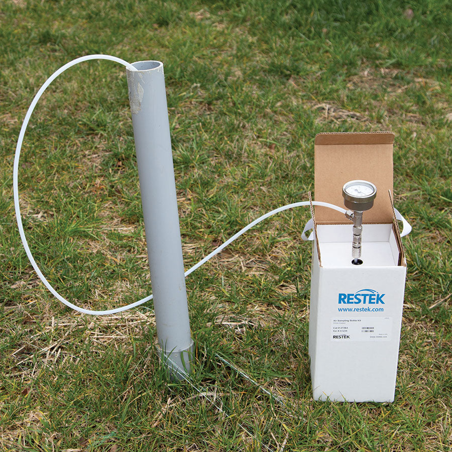 Air Sampling Bottle Kit, Siltek-Treated Valve, with Protective Box