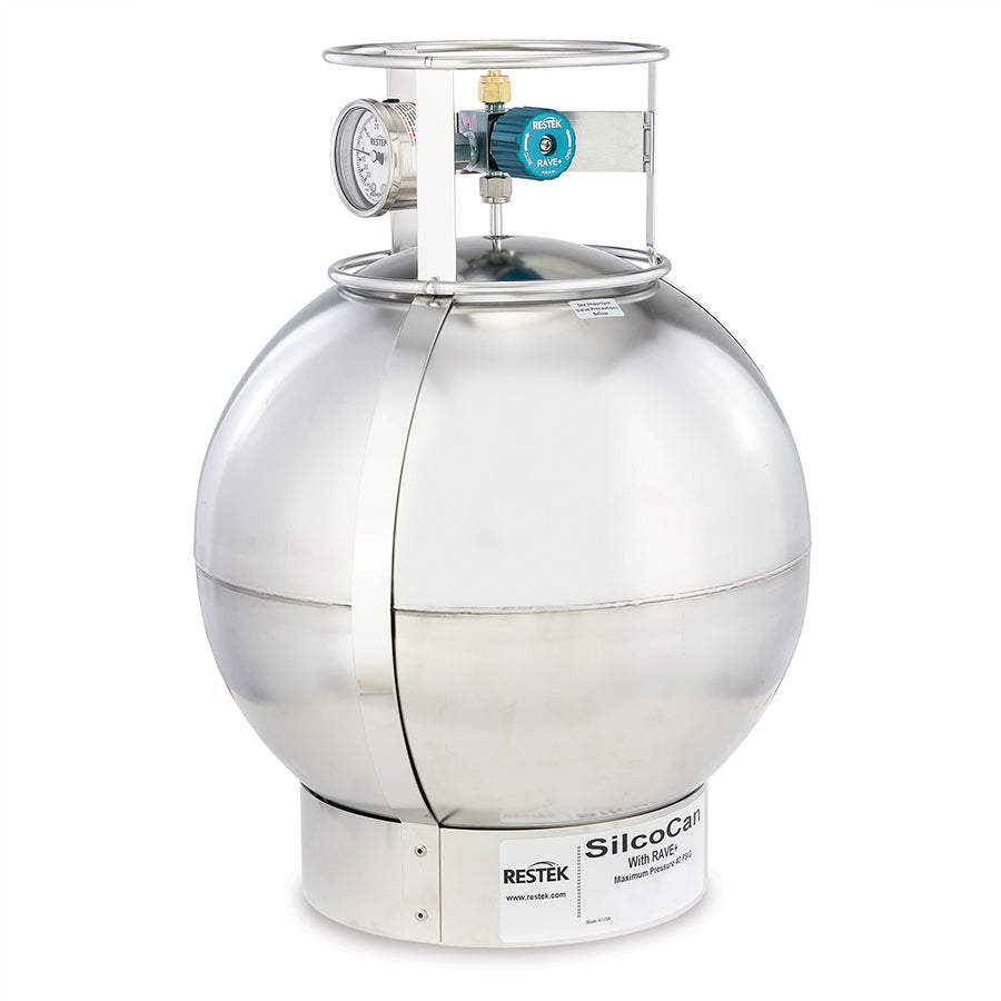 SilcoCan Canister  15L  with 3-Port Siltek-Treated RAVE+ with Gauge
