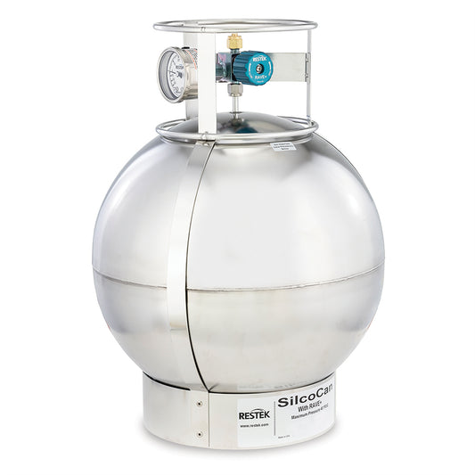 SilcoCan Canister  15L  with 3-Port Siltek-Treated RAVE+ with Gauge