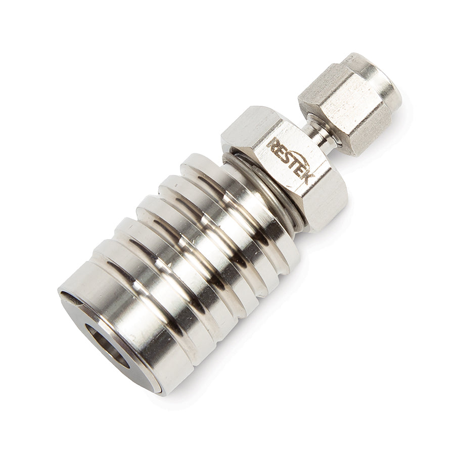 Female RAVEqc Valve to  1/16” Male  Compression Fitting