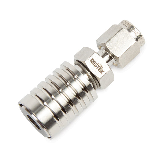 Female RAVEqc Valve to  1/8” Male  Compression Fitting